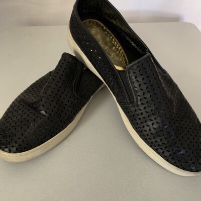 Michael Kors Olivia Black Slipon Loafer with Cutouts Ladies 