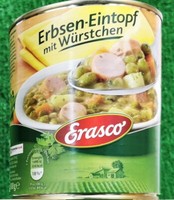 (4,63€/L) Erasco Erbsen Eintopf Mit WüRstchen 800G Dose Erbsensuppe
