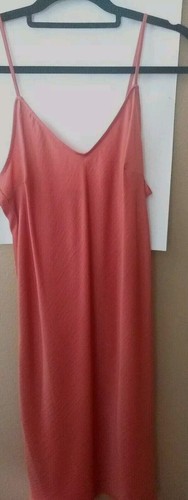 NWT Midi Slip Dress A New Day Orange Sleeveless Size M - Picture 5 of 15