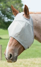 Weaver Leather Ear Hole Fly Mask with Xtended Life Closure System, Large, Gray