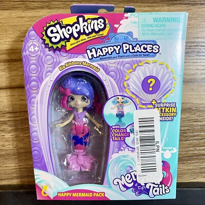 Shopkins Happy Places Color Change Ria Ribbons Mermaid + Surprise