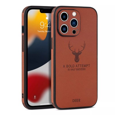 For iPhone 15 14 Pro Max 13 12 11 XS MAX 8 Plus Leather Silicone Back phone case
