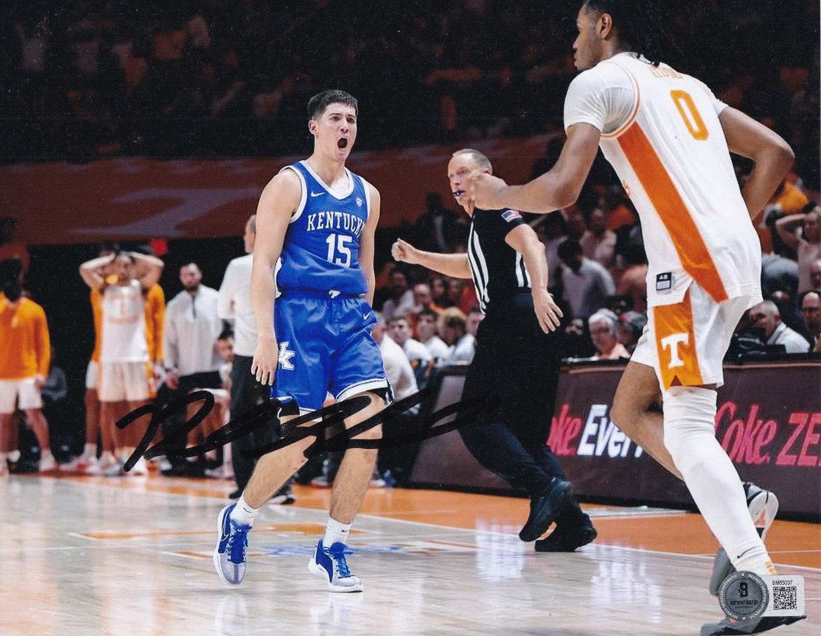 REED SHEPPARD signed (KENTUCKY WILDCATS) Basketball 8X10 photo BECKETT BM85037 