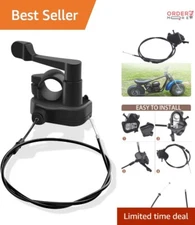 Thumb Throttle Cable Assembly 7/8'' 22mm Metal for ATV Go Kart Pit Bike