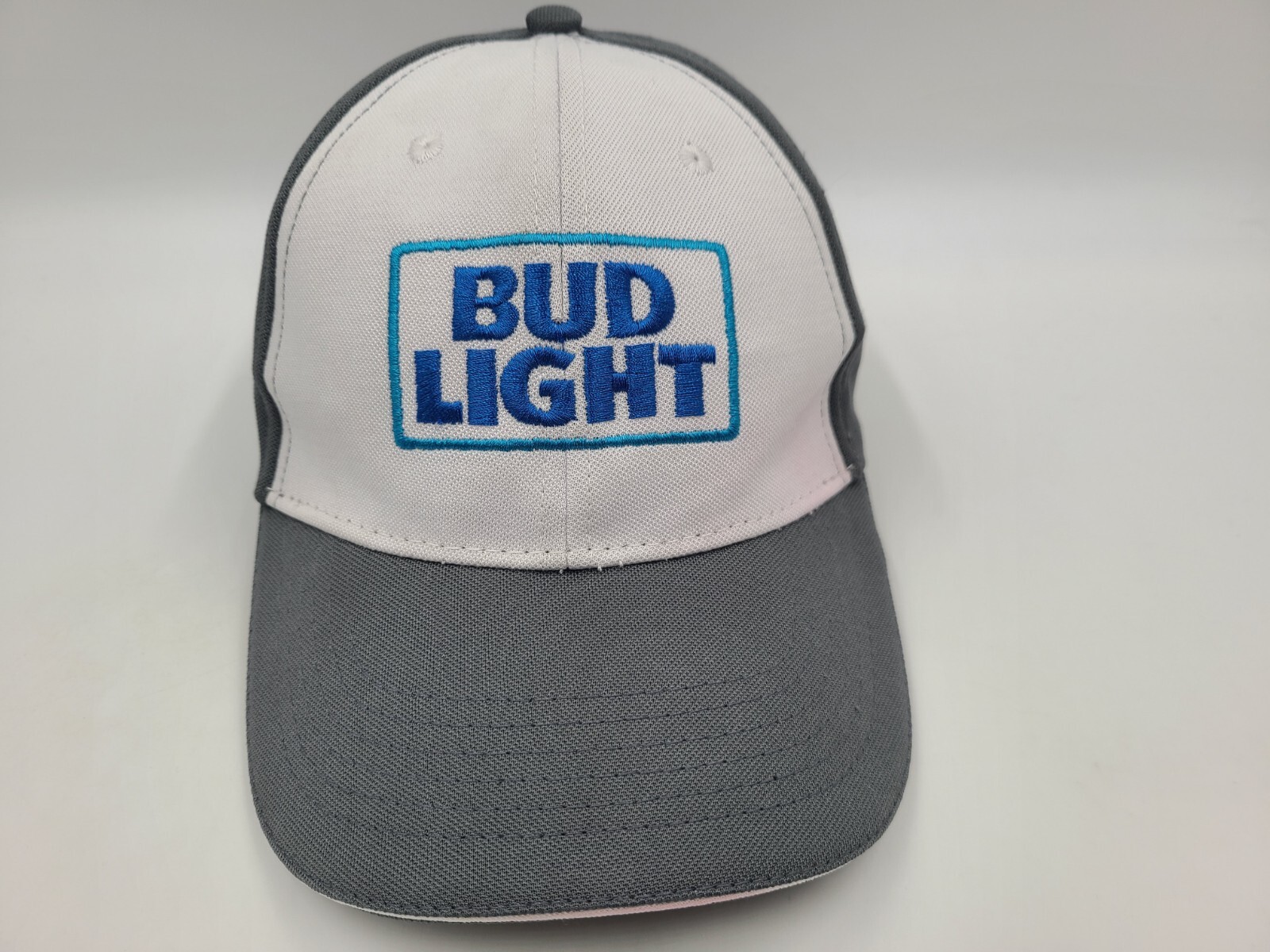 Bud Light Adjustable Hat Cap Beer Baseball Dad Men Women Father White Gray Blue