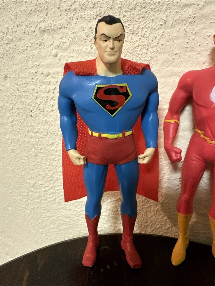 Figuras flexibles DC Liga de la Justicia NJ Croce 2013 Superman Flash Wonder Woman GL Foto 2 de 4