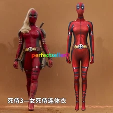 Deadpool & Wolverine Bodysuit Jumpsuit Halloween Cosplay Women's Clothing Outfit