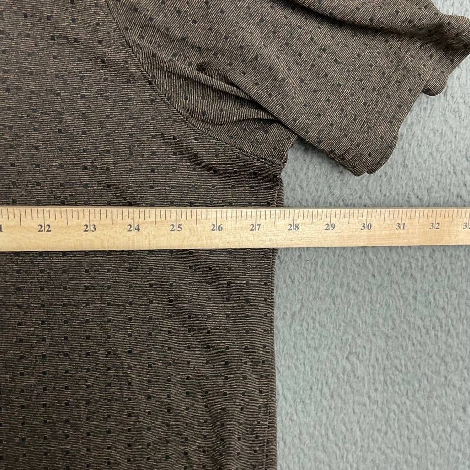 Haggar Cool 19 Pro Polo Shirt Mens 2XL Brown Geometric Golf Dad Preppy Outdoor - Image 2 of 4