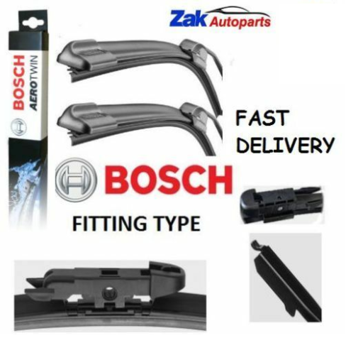 FOR Vauxhall Corsa D |2008-| Bosch Aerotwin Wiper Blades |Flat Style| 26" & 15" - Picture 1 of 1