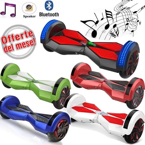 HOVERBOARD 8 POLLICI LUCI LED BLUETOOTH MONOPATTINO ELETTRICO SCOOTER OVERBOARD - Foto 2 di 6