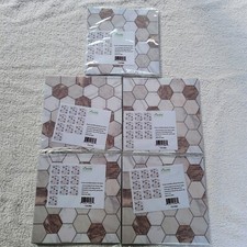 Marble 3D Tile Sticker Self-adhesive Bathroom Kitchen Decor Home Wall 5 packs