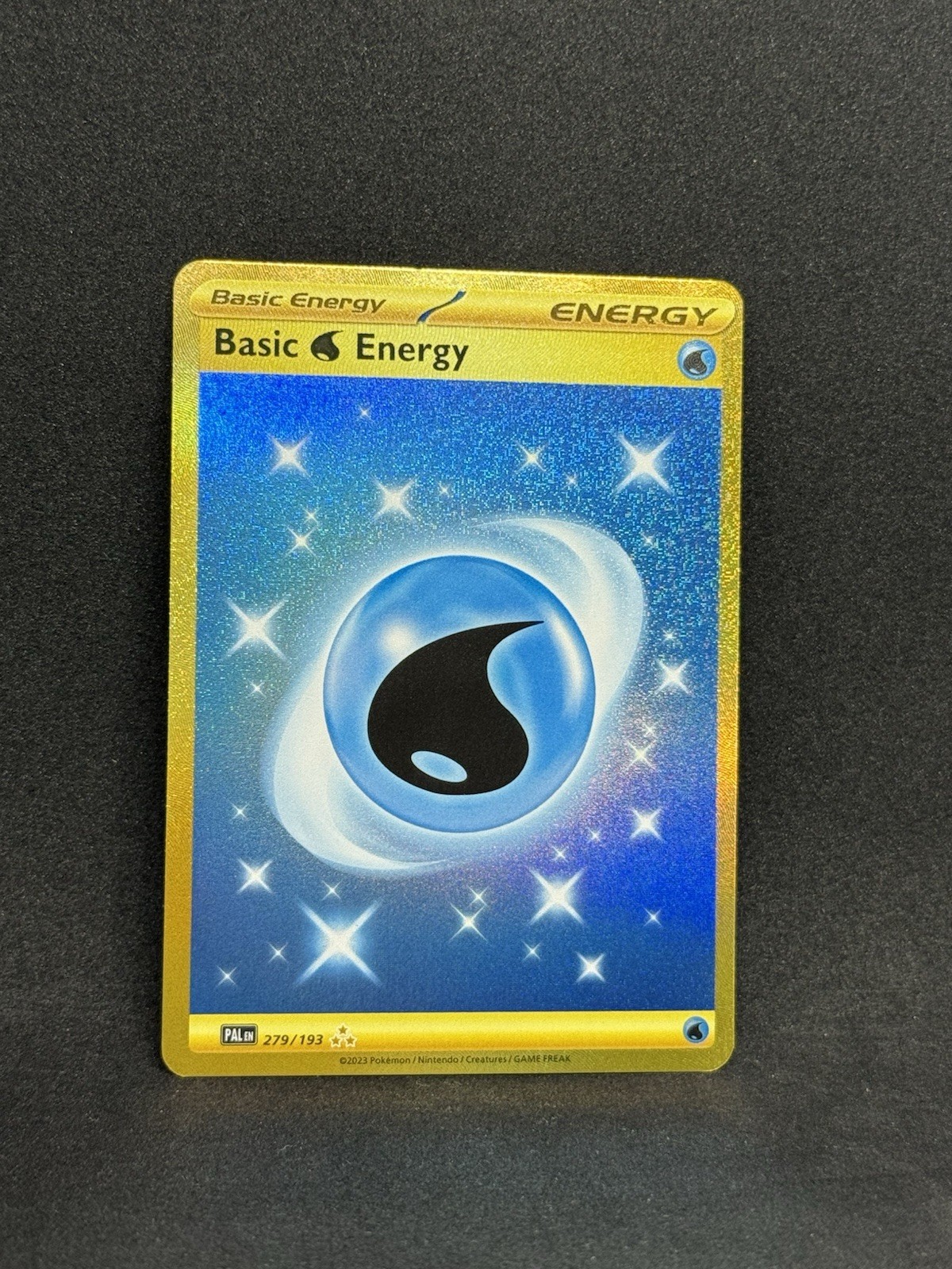Pokemon Hyper Rare Water Energy 279/193 Sv02: Paldea Evolved Holo