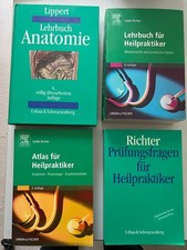 4 Fachbücher für Heilpraktiker und Anatomie...