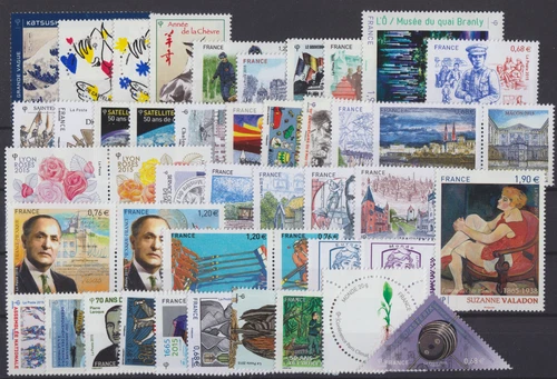 NEW FRANCE STAMPS ** YEAR 2015 COMPLETE N 4923 TO 5013 + BF 136