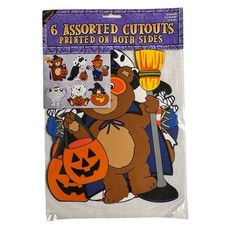 Vintage Amscan Halloween Die Cut Outs 6 Anima...