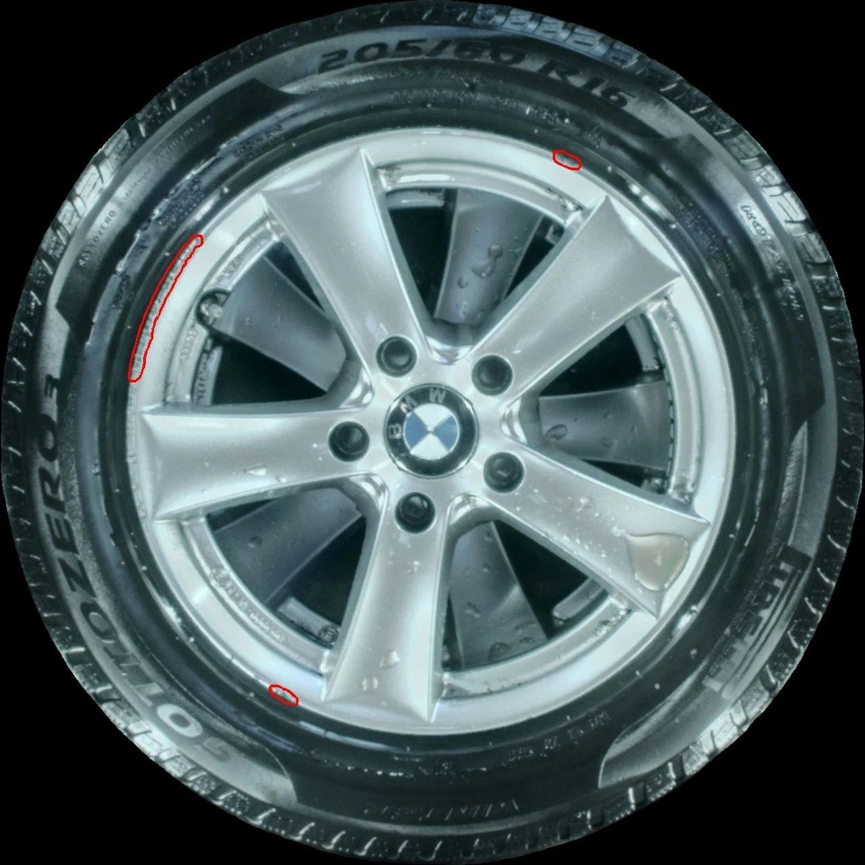 205/60 R16 Winterreifen BMW 3er F30 F31 16 Zoll Alufelgen Komplettsatz - Bild 2 von 4