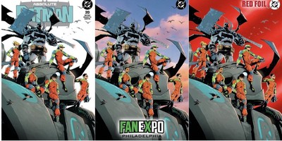ABSOLUTE BATMAN #20 DEXTER SOY FAN EXPO WRAPAROUND 3 BOOK SET LE 800PRESALE 5/13