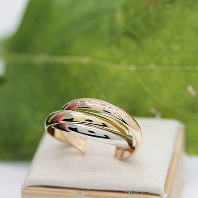 Cartier Trinity Tricolour 18KT Gold mit Cartier Box in Gr. 58
