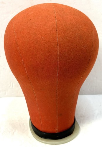 Vintage Millinery Hutmacher Canvas Perückenform Industrie Größe 22,5 Display - Bild 5 von 8
