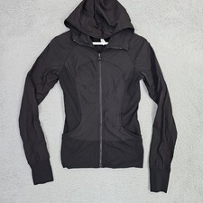 WOMEN'S Lululemon Jacket Hoodie In Flux Full Zip Black Reversible  SIZE 6