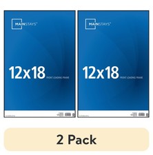 Mainstays 2 Pack 12x18 Picture Frame - Black, Front Loading, Wall Mounted