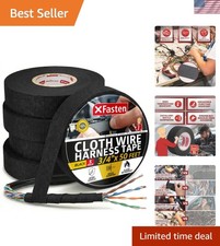 Wire Harness Tape, 3/4-Inch x 50-Foot 5-Pack, High Temp Wiring Loom Harness, ...