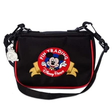 Disney Parks Mickey Mouse Pin Trading Crossbody Bag