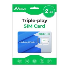 EIOTCLUB Data SIM Card Triple Play- USA Coverage No Contract 5G/4G LTE...