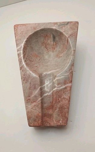Marble Rose And Gray Spoon Rest Heavy Duty Spoon Holder