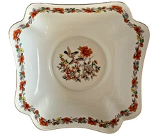 Vintage Mottahedeh Vista Alegre Magnolia & Birds Large Serving Bowl Flowers