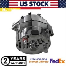 Chrome Alternator For Ford 1g Style 289 302 351 1963-95 12v 110a 1 Groove V-belt Chrome Alternator For Ford 1g Style 289 302 351 1963-95 12v 110a 1 Groove V-belt