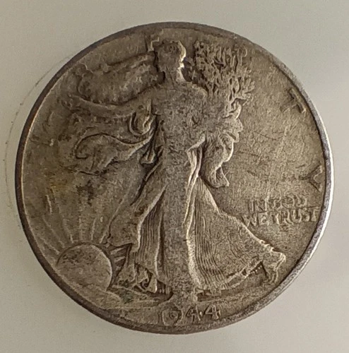 1944 Walking Liberty Silver Half Dollar | Solid VF Detail | Historic WWII Era