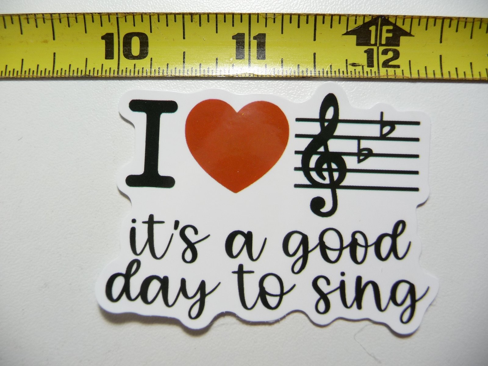 Good Day to Sing Music Sticker Decal for Concert Fans and Scrapbooking