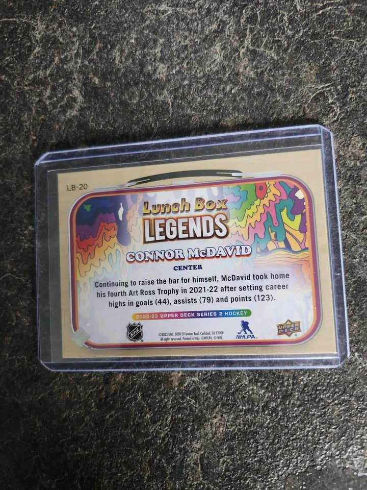 2022-23 Upper Deck Series 2 Lunch Box Legends Connor McDavid Card# LB-20 - Image 2 of 2