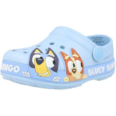 Kids Bluey Chester Clogs Blue Lightweight Shoes