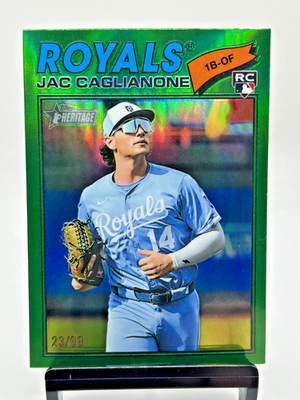 2026 Topps Heritage - Jac Caglianone Green Chrome /99 #136 (RC) | eBay