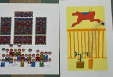 2 1978 EDIE HARPER / Brett Harper Signed prints. Pick up only