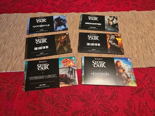 Secret Lair Sony PlayStation Superdrop Foil Sealed Horizon God of War Last of us