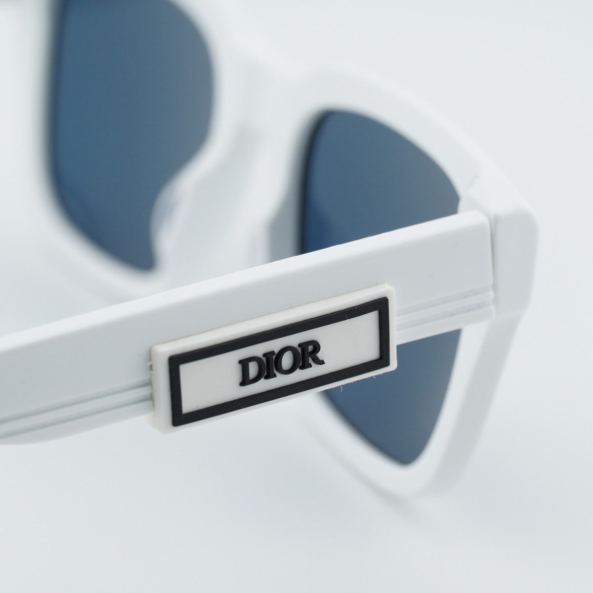 Dior DIORB23 S1I 50B0 Shiny White/Blue 55-18-140 Sunglasses  display picture 2