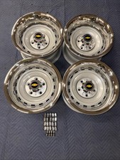 1971-87 GMC CHEVY C10 5X5 15X8 ORIGINAL TRUCK RALLYS POWDER COATED NEW RINGS