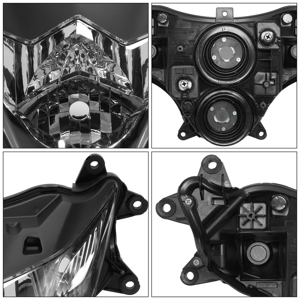 Front Headlight Light Assembly Fit For Suzuki GSXR1000 2009-2016 2010 2011 2012 - Image 3 of 4