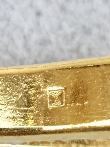 Authentic ST Dupont Gold Plated Tie Clip Vintage 1970s - Picture 7 of 10