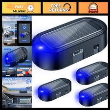 Solar Powered Dummy Car Alarm - LED Flashing Security Light, Anti-Theft Warning,