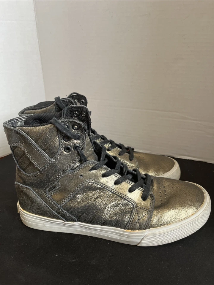 Supra Skytop Zapatillas altas metálicas para mujer talla 8 Foto 4 de 4