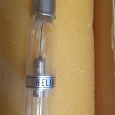 Helium Hollow Cathode Lamp Glass Tube w/ Metal Anode & Cathode, In Box