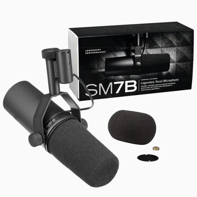 BRANDED Shure SM7B Cardioid Dynamic Microphone – Sealed Box – Black – UK Stock