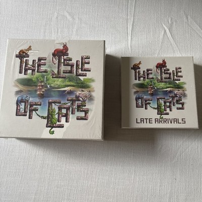 THE ISLE OF CATS Kickstarter Board Game + LATE ARRIVALS Expansion Bundle EUC!