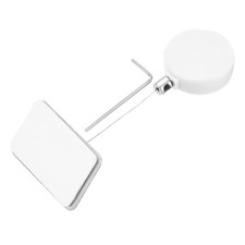 1.8ft Retractable Cable Security Lock with Square Patch Wrench, White