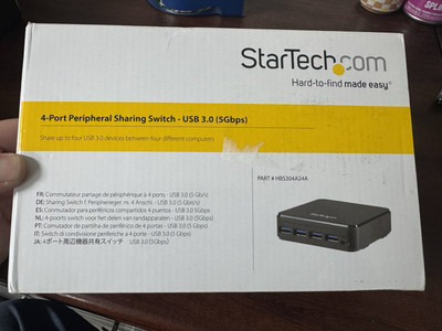 StarTech.com 4X4 USB 3.0 Peripheral Sharing Switch - USB Switch for Mac - Window