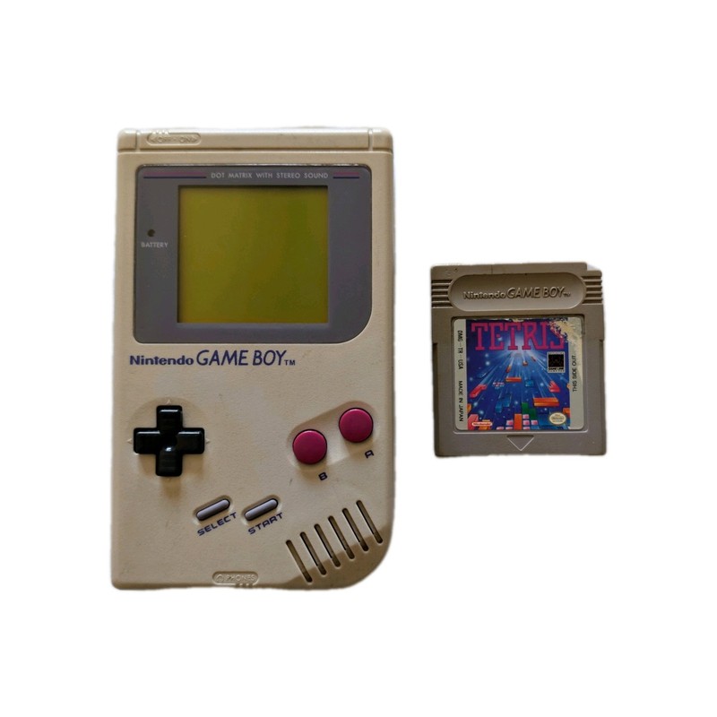 Original Nintendo Game Boy Handheld System Grey + Tetris - Tested
